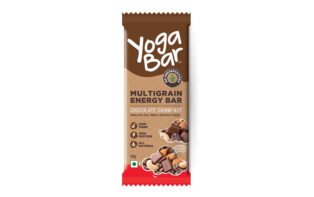 Yoga Bar Multigrain Energy Bar Chocolate Chunk Nut   Pack  38 grams